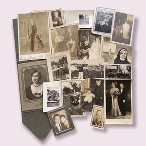 Antique Vintage Photograph Lot Early 1900’s Photomatic Cabinet Card School